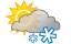 Mostly cloudy with flurries